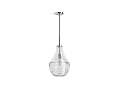 KOHLER K-42197-PE01-2GL Simplice 12" teardrop pendant - Brushed Moderne Brass