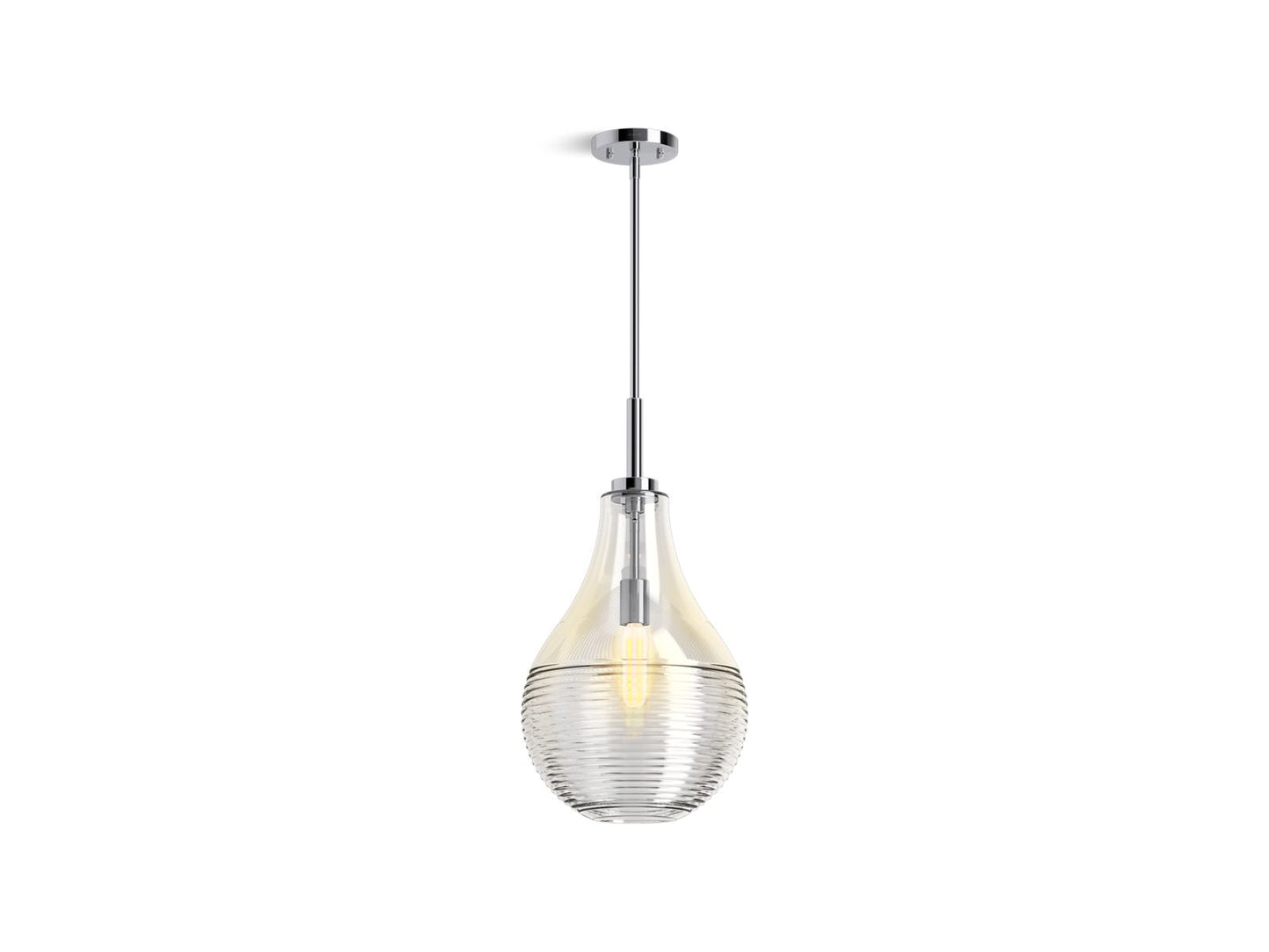 KOHLER K-42197-PE01-2GL Simplice 12" teardrop pendant - Brushed Moderne Brass