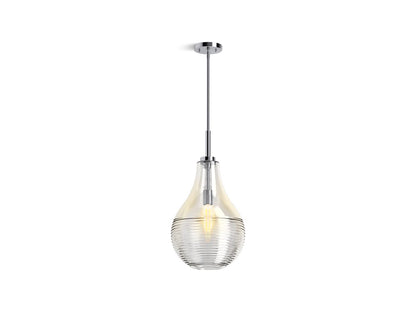 KOHLER K-42197-PE01-2GL Simplice 12" teardrop pendant - Brushed Moderne Brass