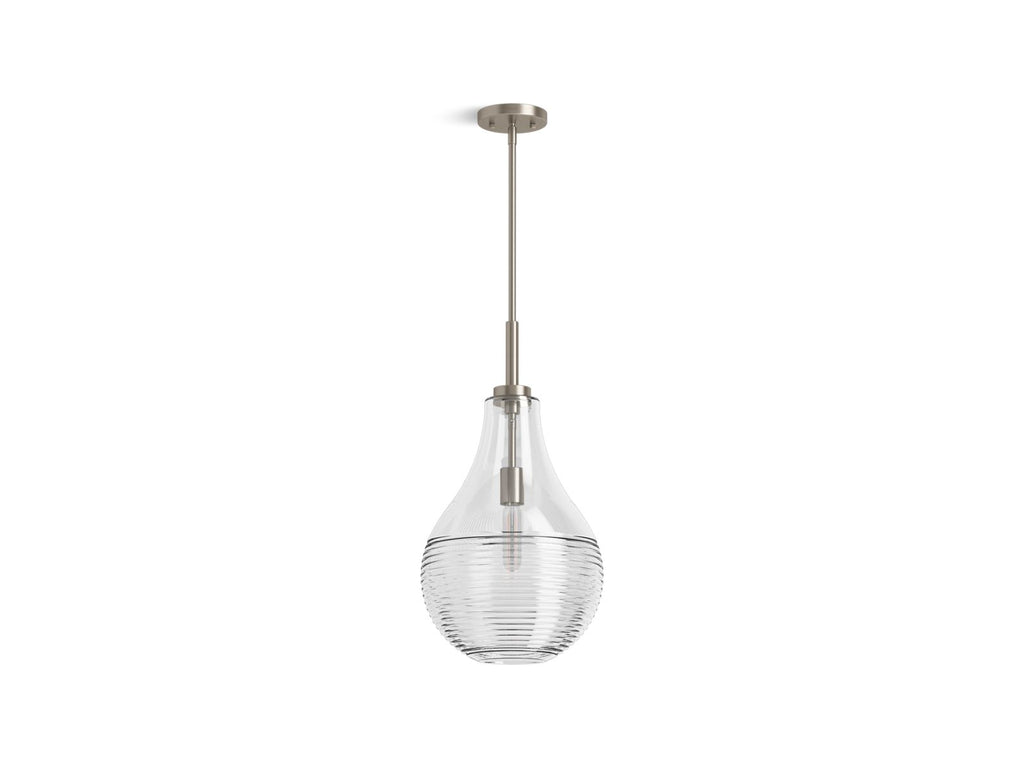 KOHLER K-42197-PE01-BNL Simplice 12" Teardrop Pendant - Brushed Nickel