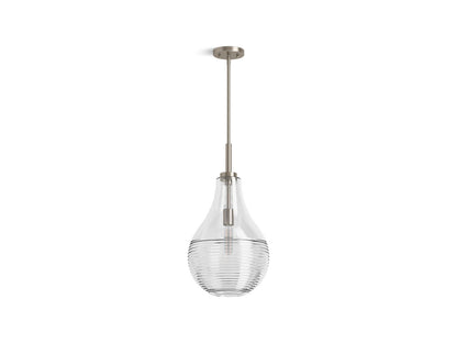 KOHLER K-42197-PE01-BNL Simplice 12" teardrop pendant - Brushed Nickel