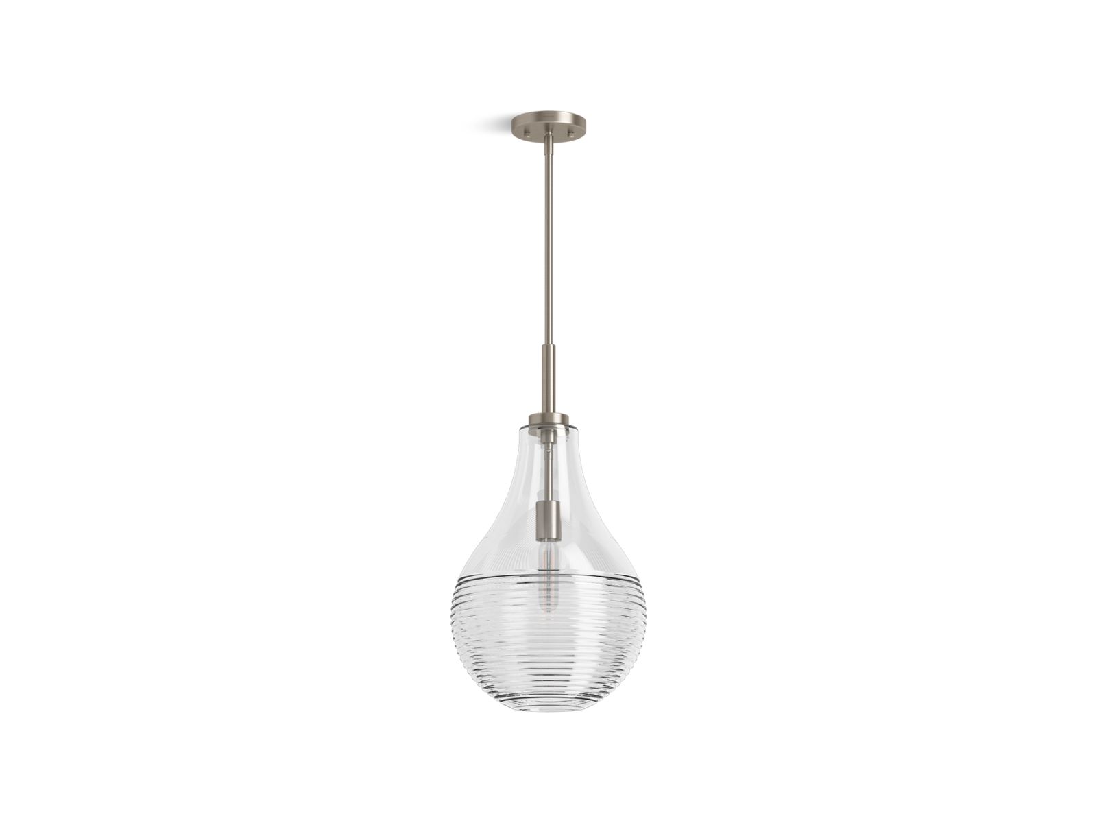 KOHLER K-42197-PE01-BLL Simplice 12" Teardrop Pendant - Matte Black