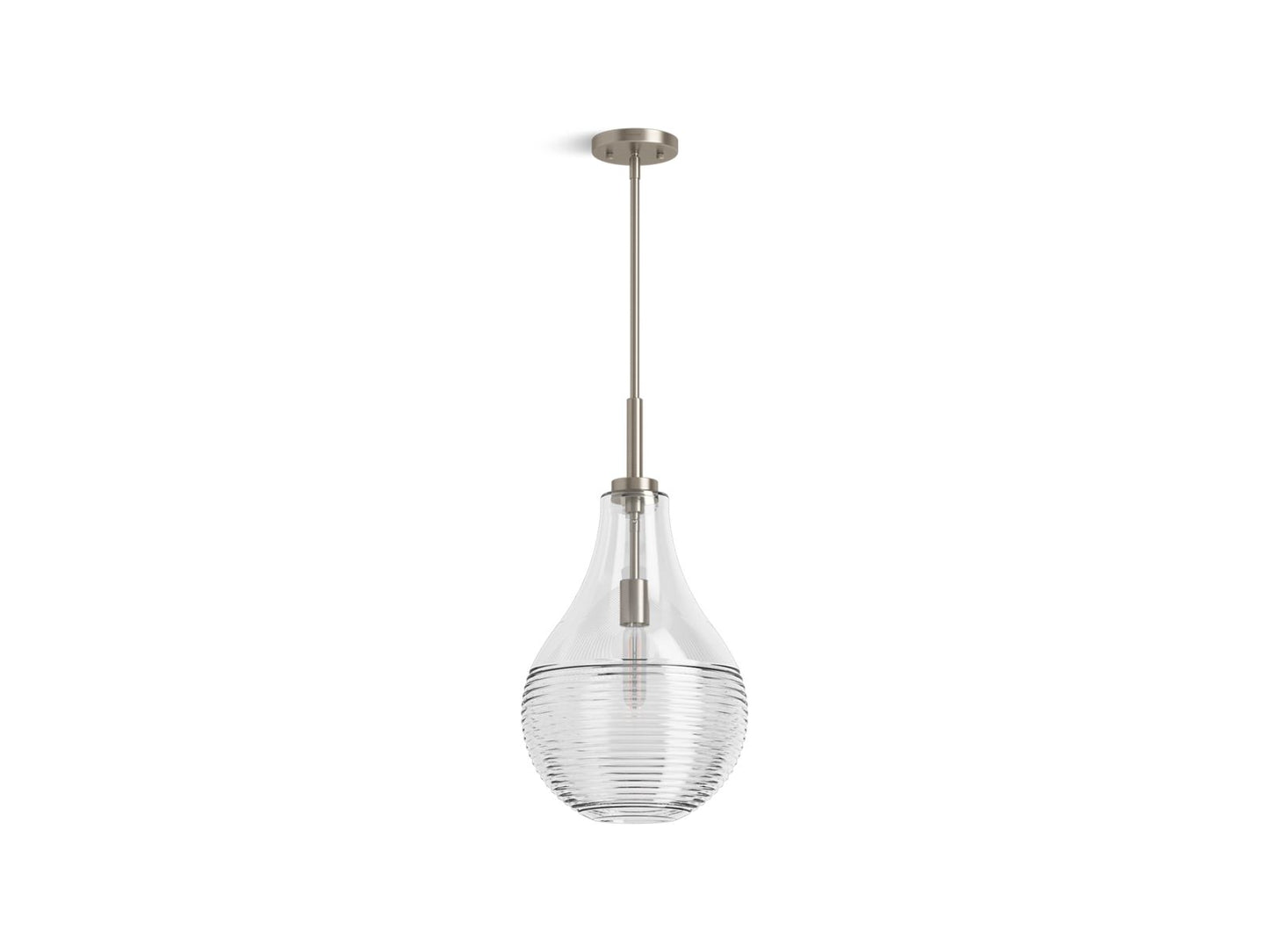 KOHLER 42197-PE01-BNL Simplice 12 in. Teardrop Pendant  -  Brushed Nickel