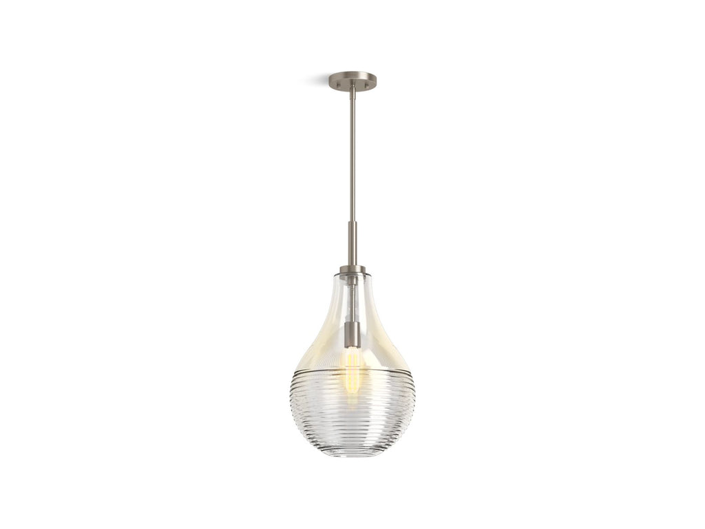 KOHLER K-42197-PE01-BLL Simplice 12" Teardrop Pendant - Matte Black
