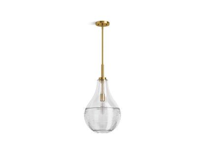 KOHLER K-42197-PE01-2GL Simplice 12" teardrop pendant - Brushed Moderne Brass