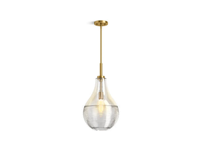 KOHLER K-42197-PE01-2GL Simplice 12" teardrop pendant - Brushed Moderne Brass