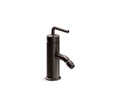 KOHLER K-14434-4A-BGP Horizontal swivel spray aerator bidet faucet with straight lever handle  -  Brushed Graphite