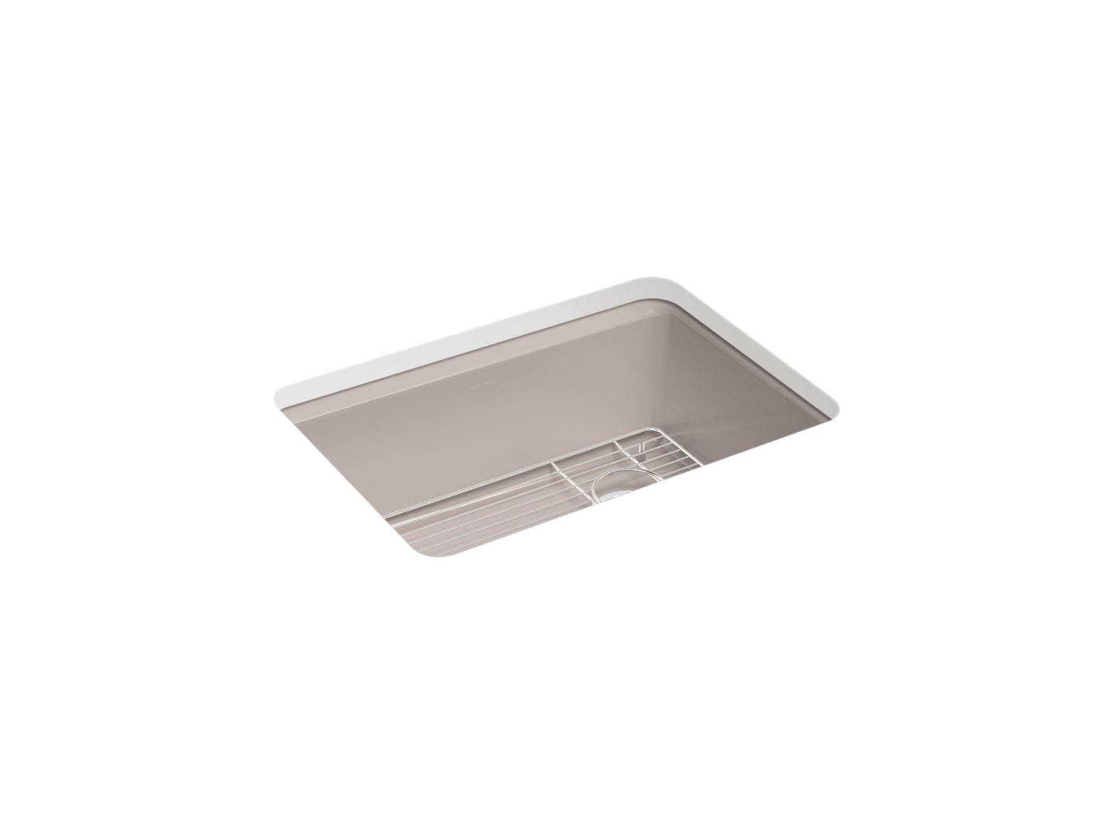 KOHLER K-8668-5UA1-TRF Riverby 27 in. Undermount Single-Bowl Kitchen Sink  -  Truffle