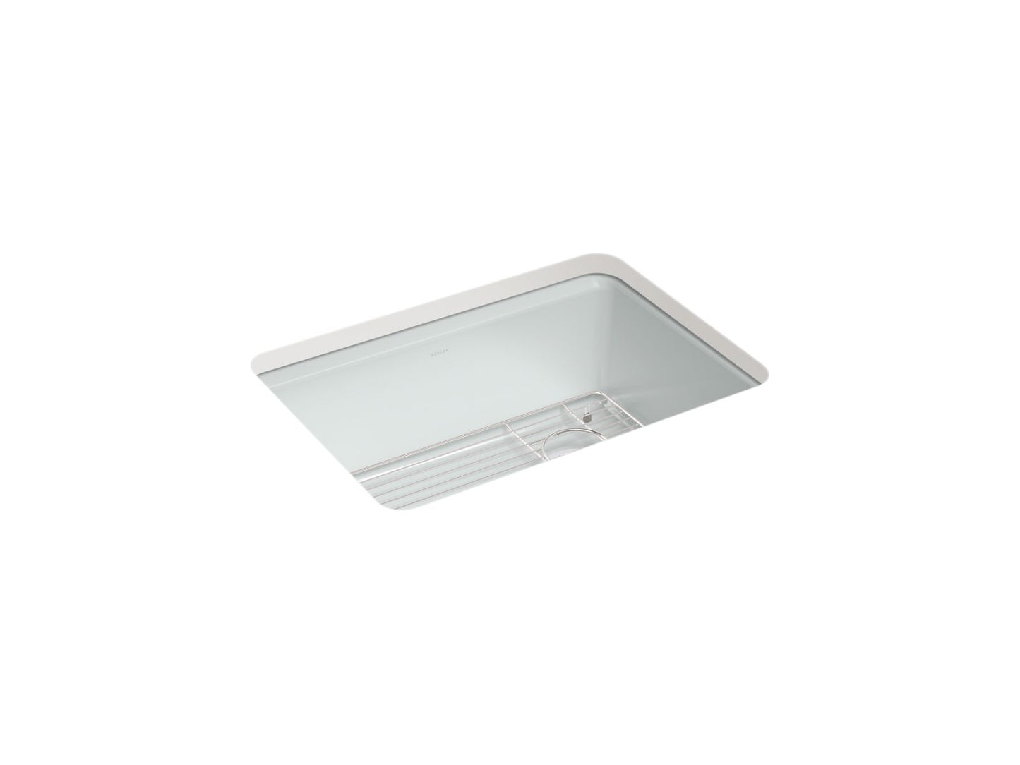 KOHLER K-8668-5UA1-95 Riverby 27 in. Undermount Single-Bowl Kitchen Sink  -  Ice Grey