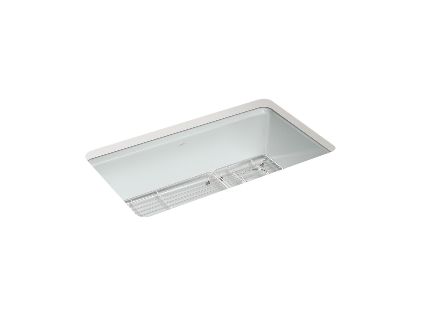 KOHLER K-5871-5UA1-95 Riverby 33" Undermount Single-Bowl Kitchen Sink - Ice Grey