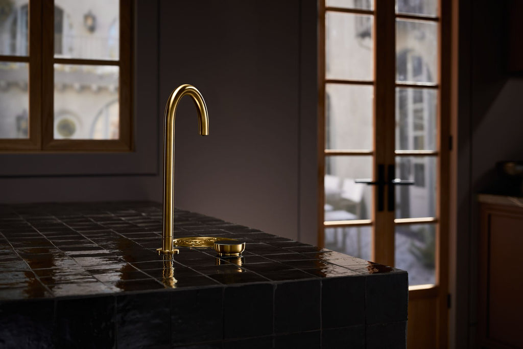 KOHLER K-T30924-VS Aquifer 4-In-1 Tall Arc Beverage Faucet - Vibrant Stainless