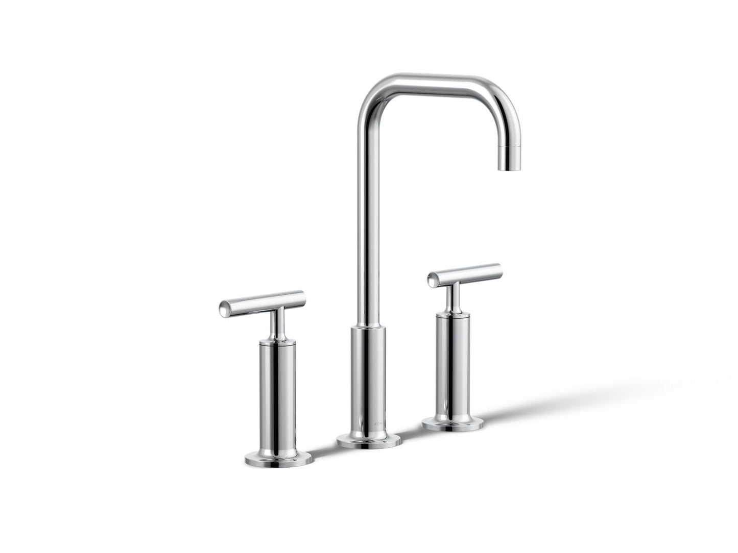 KOHLER K-14408-4-CP Purist Widespread Bathroom Sink Faucet With Lever Handles, 1.2 Gpm In Polished Chrome