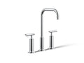 KOHLER K-14408-4-CP Purist Widespread Bathroom Sink Faucet With Lever Handles, 1.2 Gpm - Polished Chrome