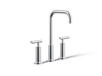 KOHLER K-14408-4-CP Purist Widespread Bathroom Sink Faucet With Lever Handles, 1.2 Gpm - Polished Chrome