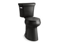 KOHLER K-35716-7 Highline Tall Two-Piece Round-Front Toilet, 1.28 Gpf - Black Black