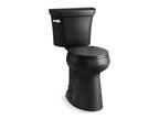 KOHLER K-35716-7 Highline Tall Two-Piece Round-Front Toilet, 1.28 Gpf - Black Black