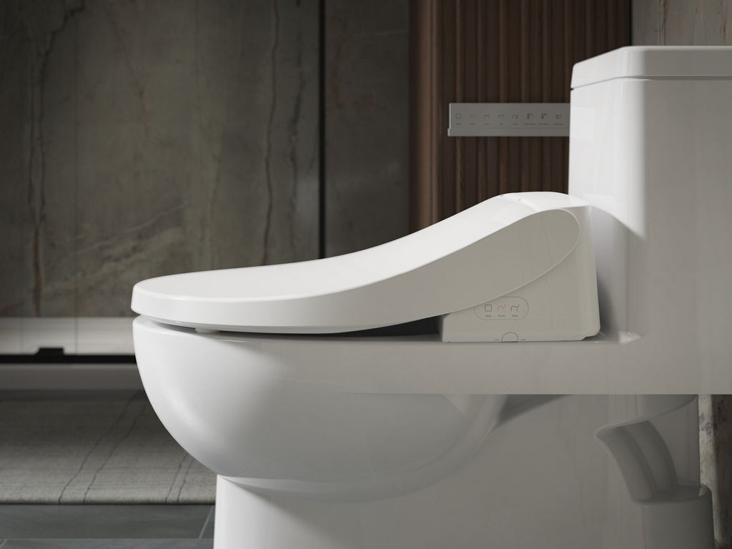 KOHLER K-30805-0 Purewash E880 Elongated Bidet Toilet Seat With Remote Control - White