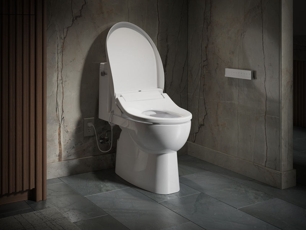 KOHLER K-30805-0 Purewash E880 Elongated Bidet Toilet Seat With Remote Control - White