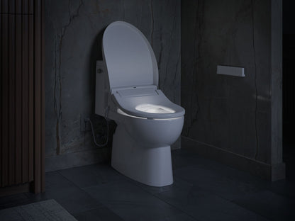 KOHLER K-30804-0 PureWash E880 Round-front bidet toilet seat with remote control - White