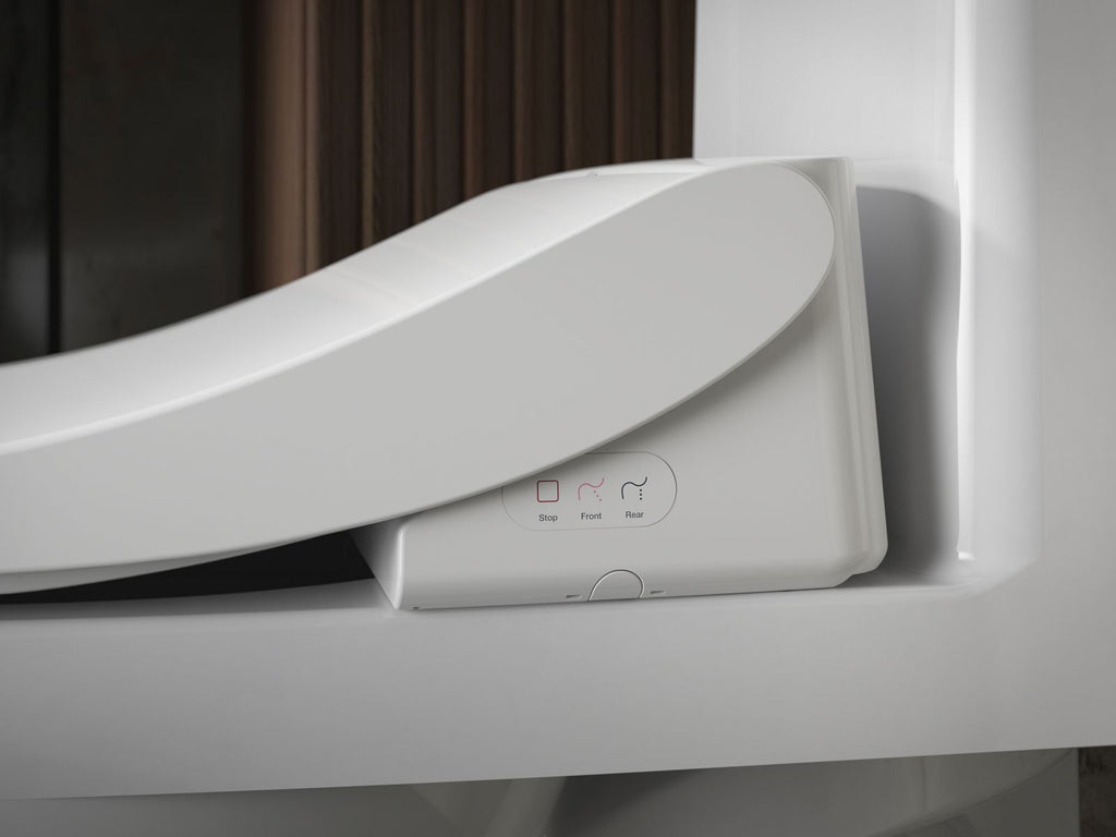KOHLER K-30805-0 Purewash E880 Elongated Bidet Toilet Seat With Remote Control - White