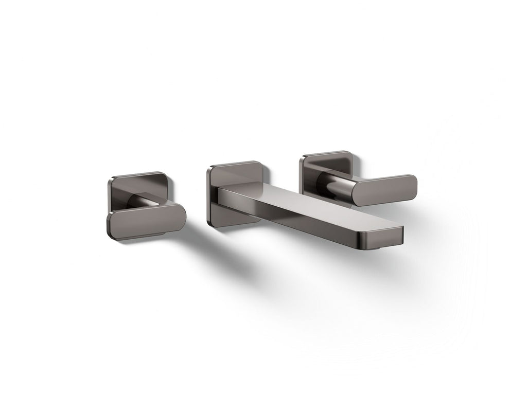 KOHLER K-T27120-4-TT Parallel Wall-Mount Bathroom Sink Faucet Trim, 1.2 Gpm - Vibrant Titanium