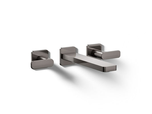 KOHLER K-T27120-4-TT Parallel Wall-mount bathroom sink faucet trim, 1.2 gpm - Vibrant Titanium