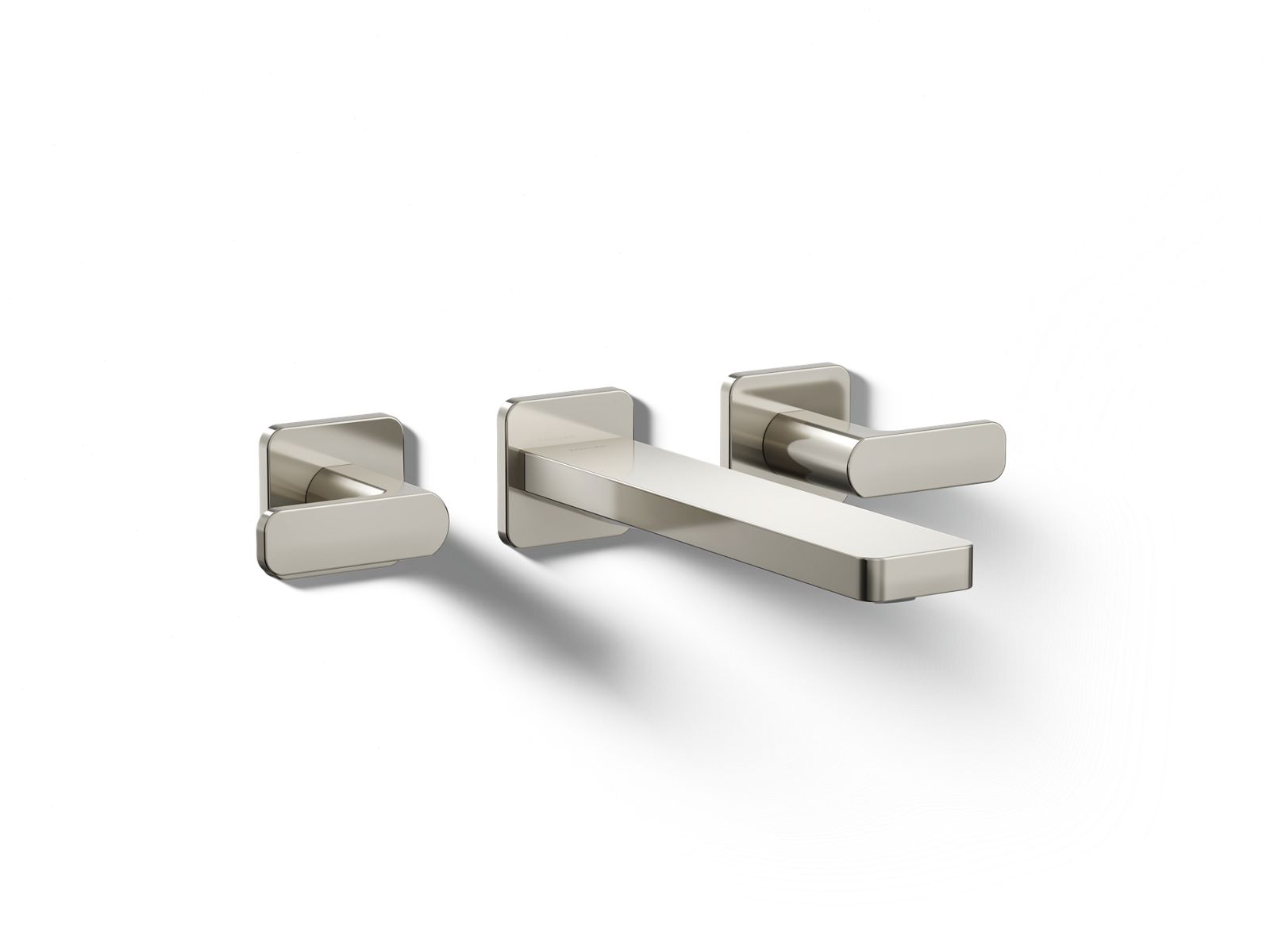 KOHLER K-T27120-4-SN Parallel Wall-mount bathroom sink faucet trim, 1.2 gpm - Vibrant Polished Nickel