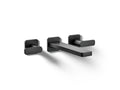 KOHLER K-T27120-4-BL Parallel Wall-Mount Bathroom Sink Faucet Trim, 1.2 Gpm - Matte Black