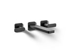 KOHLER K-T27120-4-BL Parallel Wall-Mount Bathroom Sink Faucet Trim, 1.2 Gpm - Matte Black