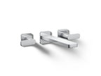 KOHLER K-T27120-4-CP Parallel Wall-Mount Bathroom Sink Faucet Trim, 1.2 Gpm - Polished Chrome