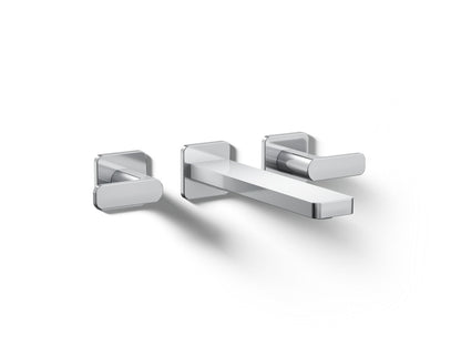 KOHLER K-T27120-4-CP Parallel Wall-mount bathroom sink faucet trim, 1.2 gpm - Polished Chrome