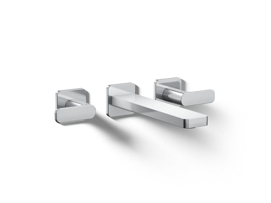 KOHLER K-T27120-4-CP Parallel Wall-mount bathroom sink faucet trim, 1.2 gpm - Polished Chrome