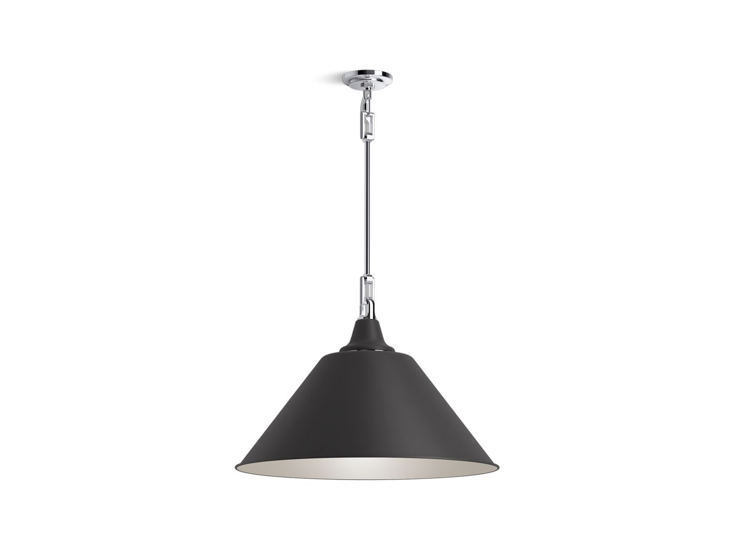 KOHLER 42203-PE01-CBL Varla 24 in. Pendant  -  Polished Chrome with Matte Black