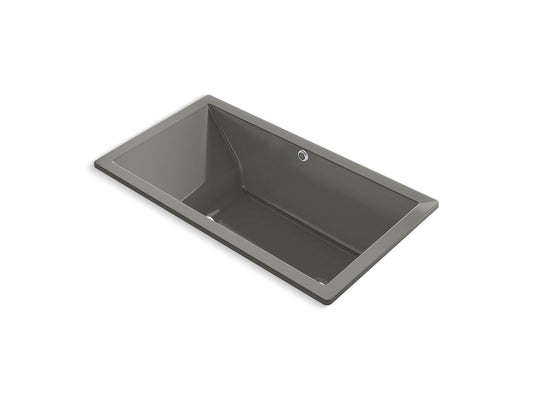 KOHLER K-1173-GHW-58 Underscore 66" X 36" Drop-In Heated Bubblemassage Air Bath In Thunder Grey