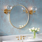 KOHLER K-26050-BGL Essential 28" Round Framed Mirror In Moderne Brushed Gold