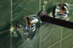 KOHLER K-T77981-CLG-2MB Landshapes By Daniel Arsham Wall-Mount Bathroom Sink Faucet Handle Trim - Vibrant Brushed Moderne Brass