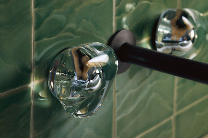 KOHLER K-T77981-CLG-BL Landshapes by Daniel Arsham Wall-mount bathroom sink faucet handle trim - Matte Black