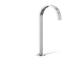 KOHLER K-77966-CP Components Bathroom Sink Faucet Spout With Ribbon Design, 1.2 Gpm In Polished Chrome