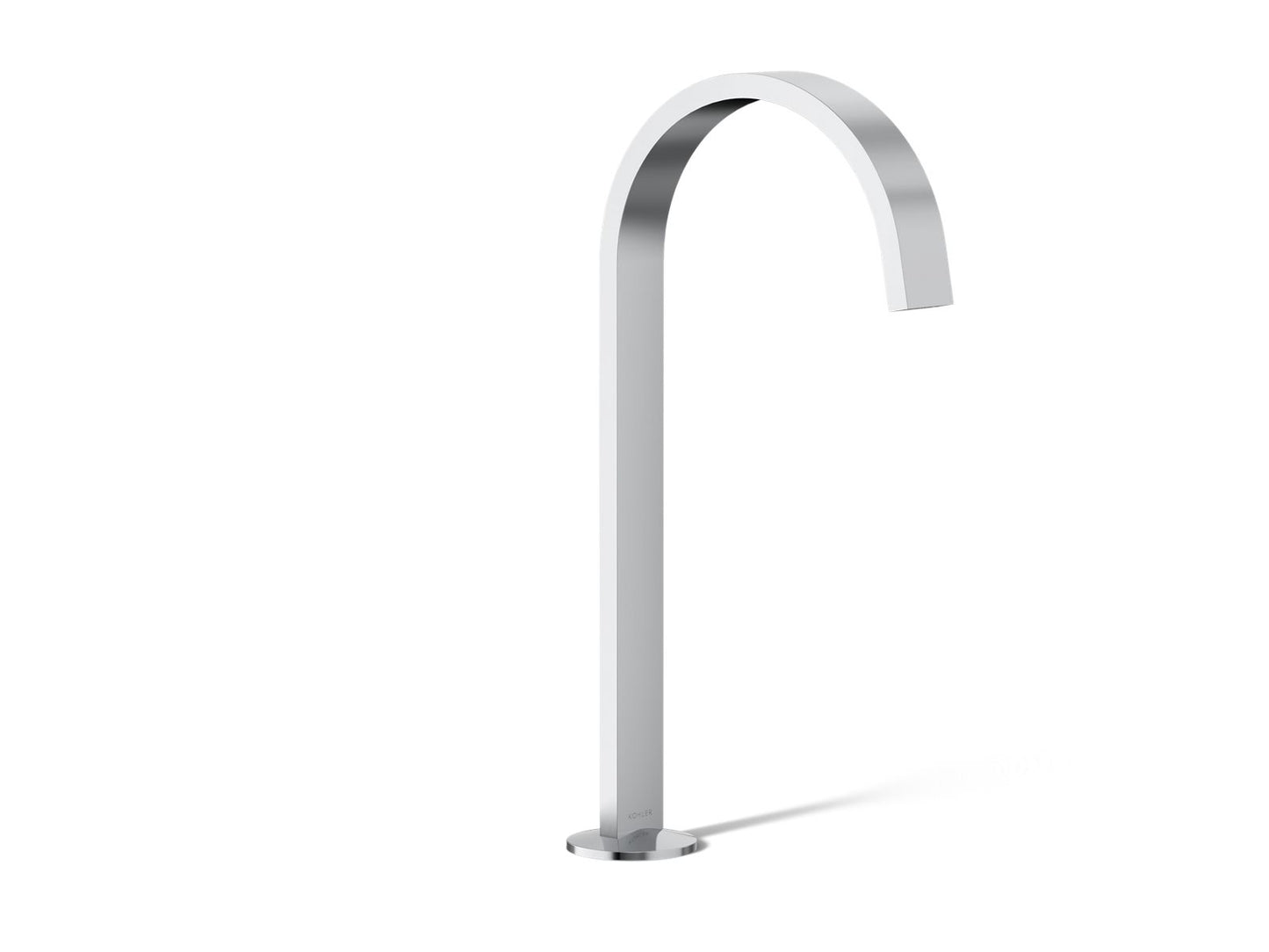 KOHLER K-77966-CP Components Bathroom Sink Faucet Spout With Ribbon Design, 1.2 Gpm In Polished Chrome