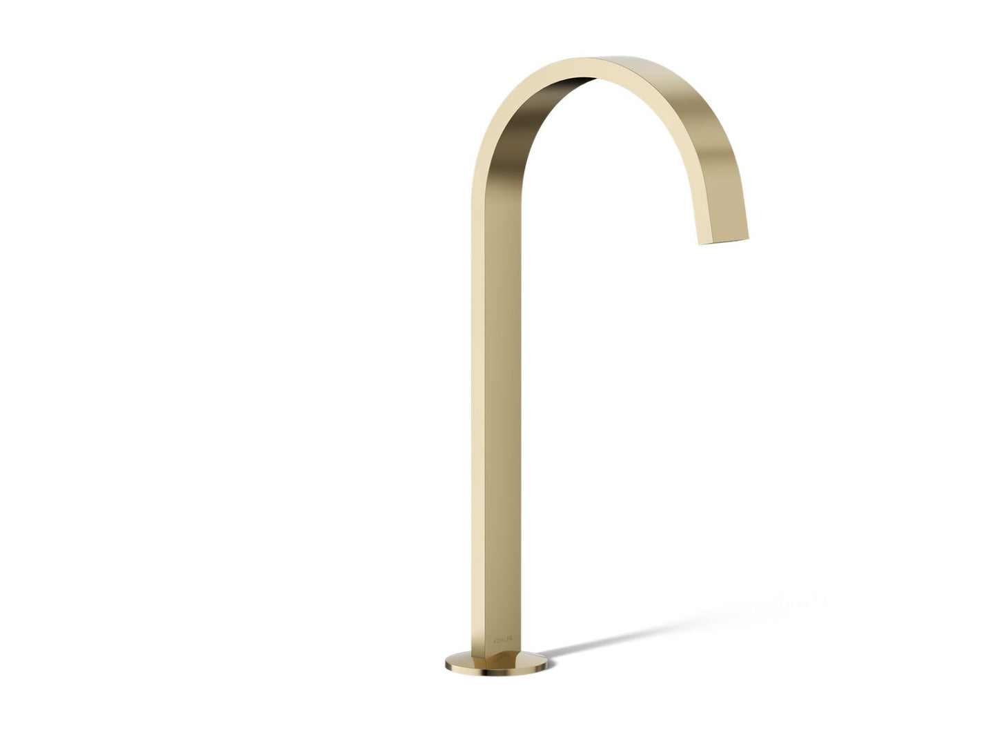 KOHLER K-77966-AF Components Bathroom Sink Faucet Spout With Ribbon Design, 1.2 Gpm In Vibrant French Gold