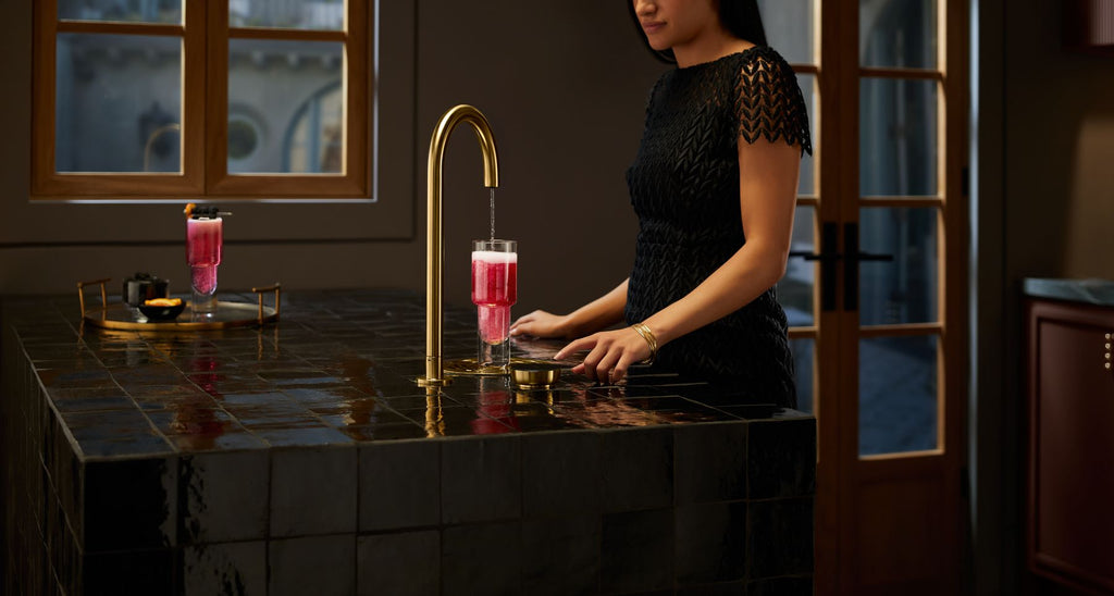 KOHLER K-T30924-VS Aquifer 4-In-1 Tall Arc Beverage Faucet - Vibrant Stainless