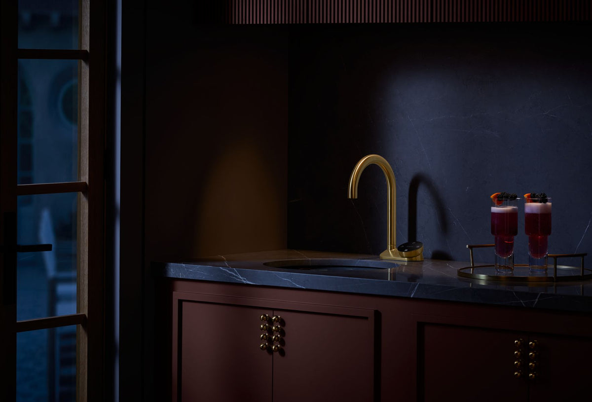 KOHLER K-T30925-VS Aquifer 4-In-1 Short Arc Beverage Faucet - Vibrant Stainless