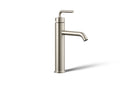 KOHLER K-14404-4A-BN Purist Tall Single-Handle Bathroom Sink Faucet With Lever Handle, 1.2 Gpm - Vibrant Brushed Nickel