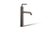 KOHLER K-14404-4A-TT Purist Tall Single-Handle Bathroom Sink Faucet With Lever Handle, 1.2 Gpm - Vibrant Titanium