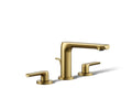 KOHLER K-97352-4-2MB Avid Widespread Bathroom Sink Faucet, 1.2 Gpm - Vibrant Brushed Moderne Brass