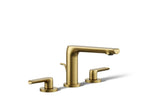 KOHLER K-97352-4-2MB Avid Widespread Bathroom Sink Faucet, 1.2 Gpm - Vibrant Brushed Moderne Brass