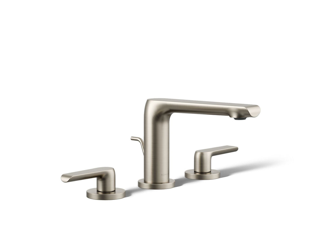 KOHLER K-97352-4-BN Avid Widespread Bathroom Sink Faucet, 1.2 Gpm - Vibrant Brushed Nickel