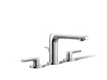 KOHLER K-97352-4K-CP Avid Widespread Bathroom Sink Faucet, 1.0 Gpm In Polished Chrome