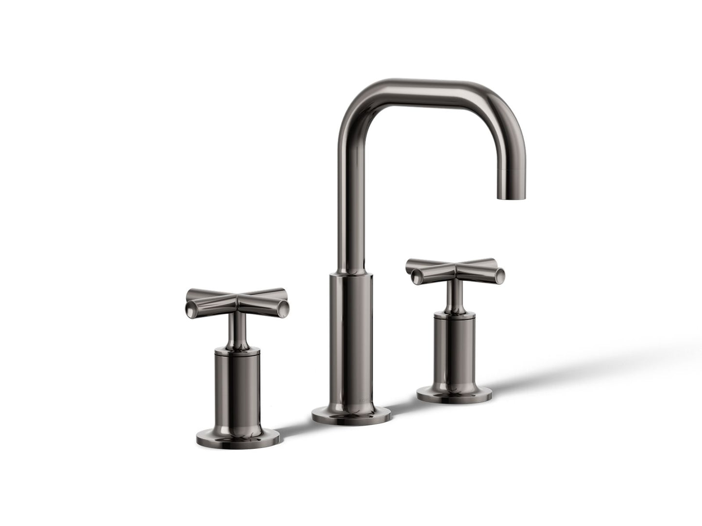 KOHLER K-14406-3-TT Purist Widespread Bathroom Sink Faucet With Cross Handles, 1.2 Gpm In Vibrant Titanium