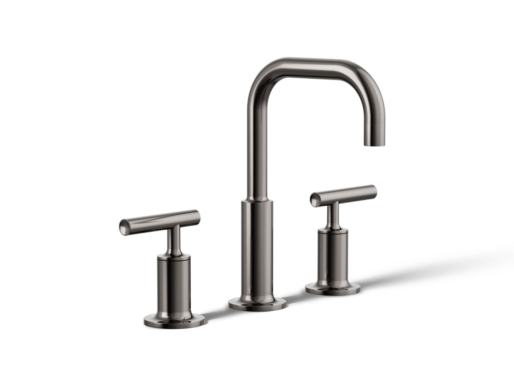 KOHLER K-14406-4-TT Purist Widespread Bathroom Sink Faucet With Lever Handles, 1.2 Gpm - Vibrant Titanium